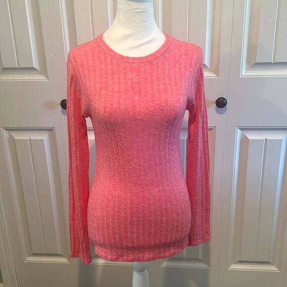 Zenana Small Pink Ribbed Knit Sweater NWOT - Picture 1 of 9